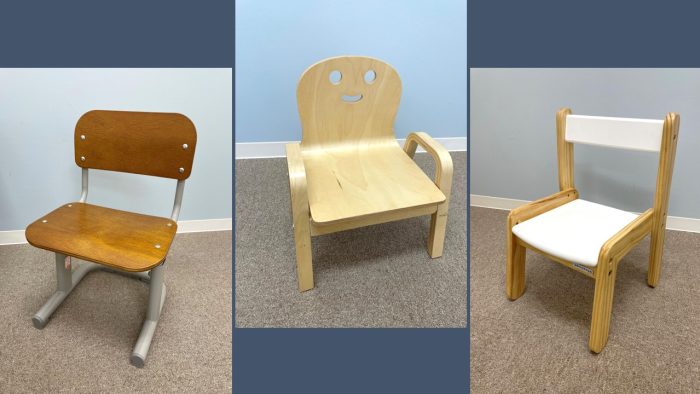 正しい姿勢保持のための手作り椅子 - ステラ幼児教室・個別支援塾