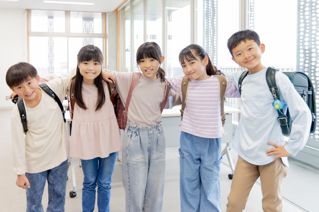 仲良しな小学生達