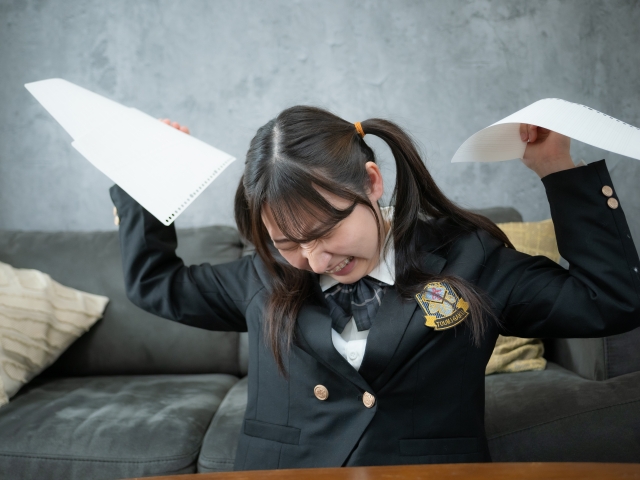 勉強のイライラから起こる癇癪